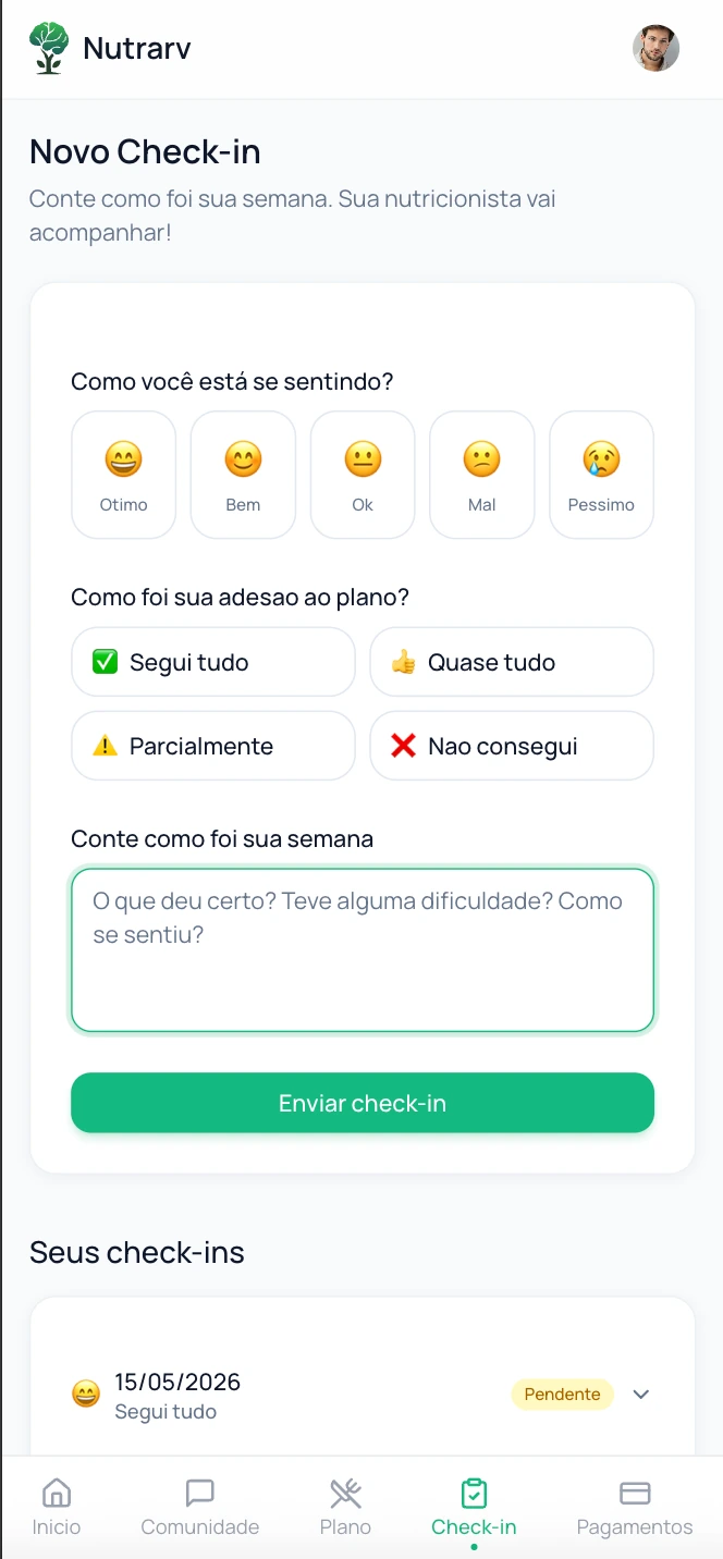 Check-in semanal
