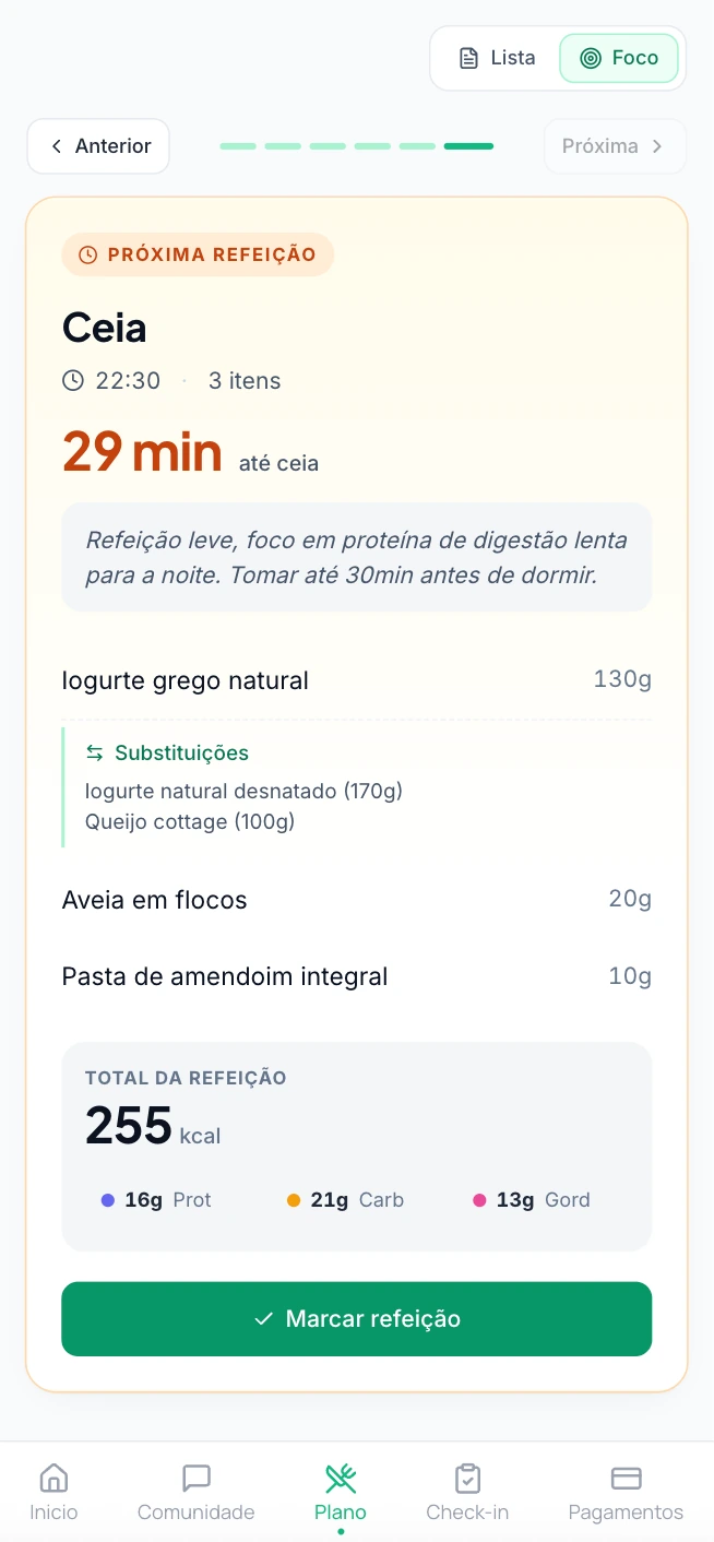 Plano alimentar